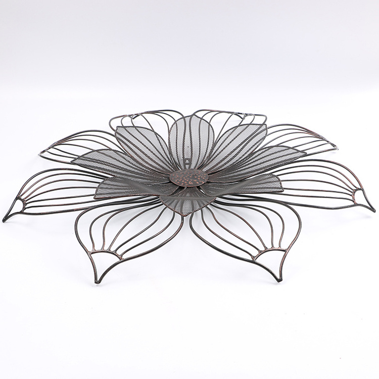 3d Black Metal Flower Branch Leaf Wall Art Hangings Home Decor Hot Sale Products