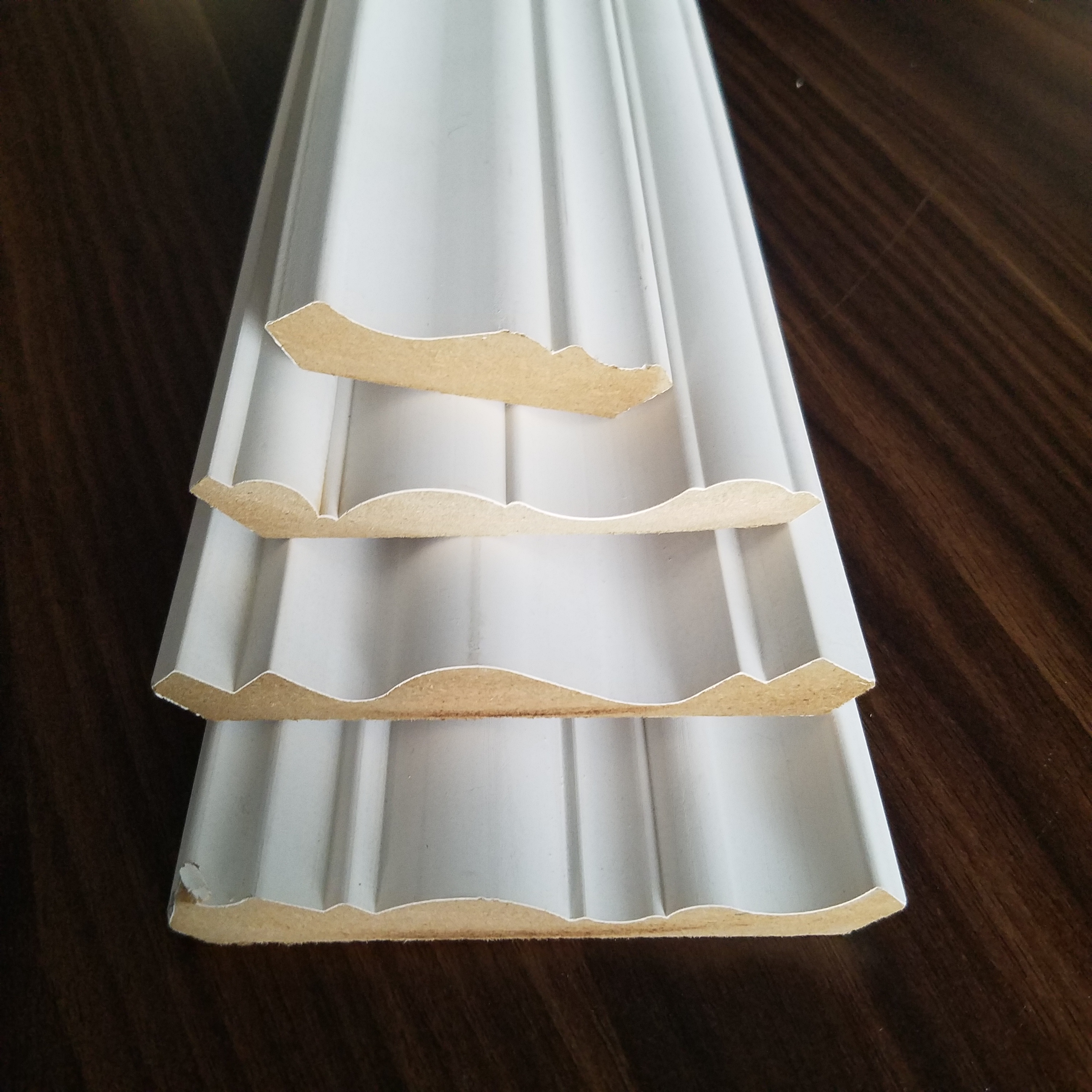 MDF board and pine solid wood ceiling architrave interior decorative moulding