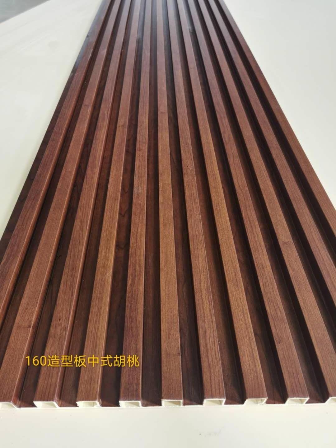 Wooden Grain PVC Wpc Wall Panels Designs for Decoration