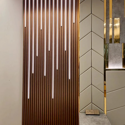 Wooden Grain PVC Wpc Wall Panels Designs for Decoration