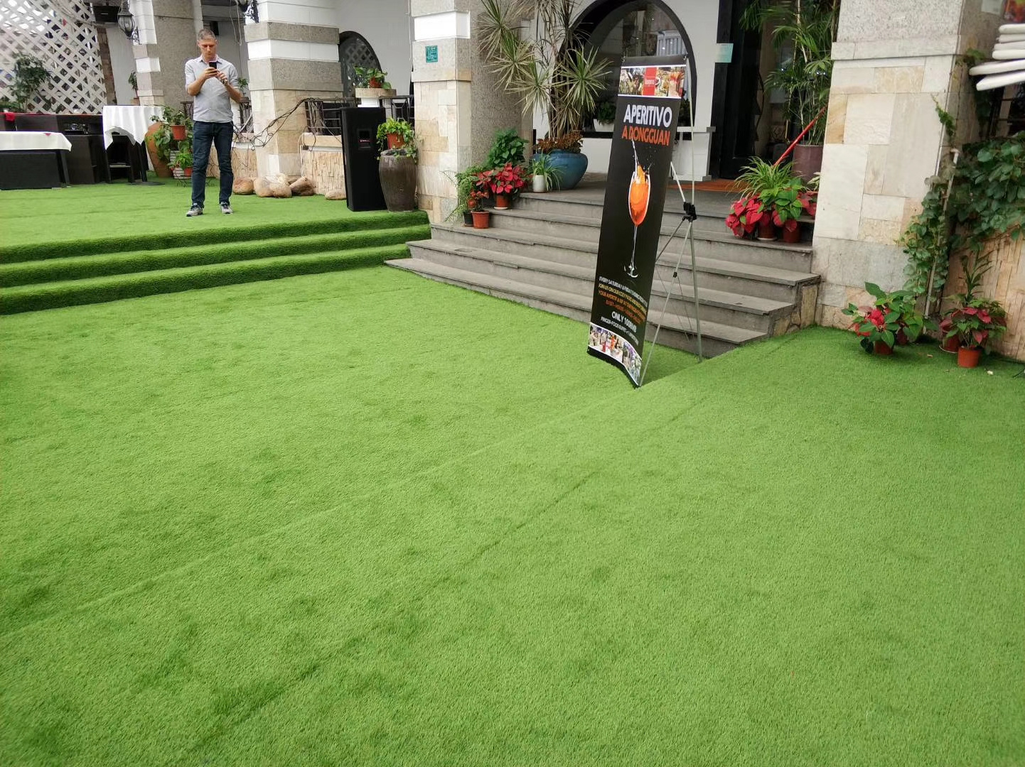 Artificial grass carpet roll 25mm leisure artifical grass for garden Cheap Landscape Artificial Turf