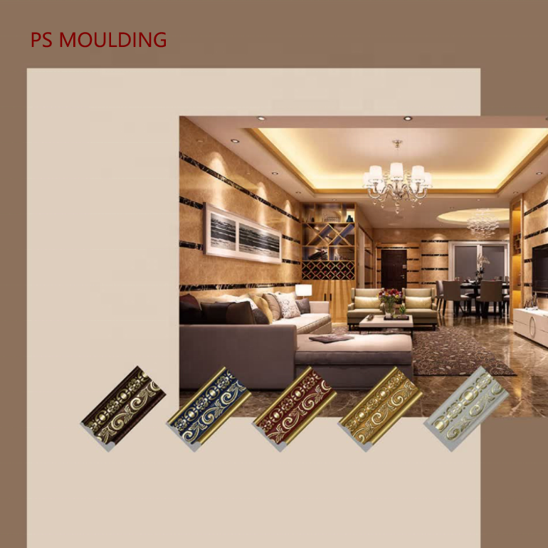 PS skirting frame moulding line  Lines Interior Decoration Morden Moulding Install Flooring Skirting Board baseboard molding