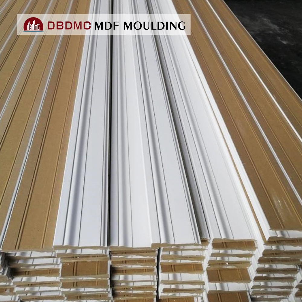 Decorative furniture moulding wood moulding architraves 18mm mdf baseboard  MDF moulding