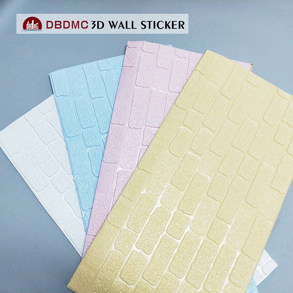 Custom Home Decoration Bedroom Self Adhesive PE foam 3D wall Brick Wallpaper