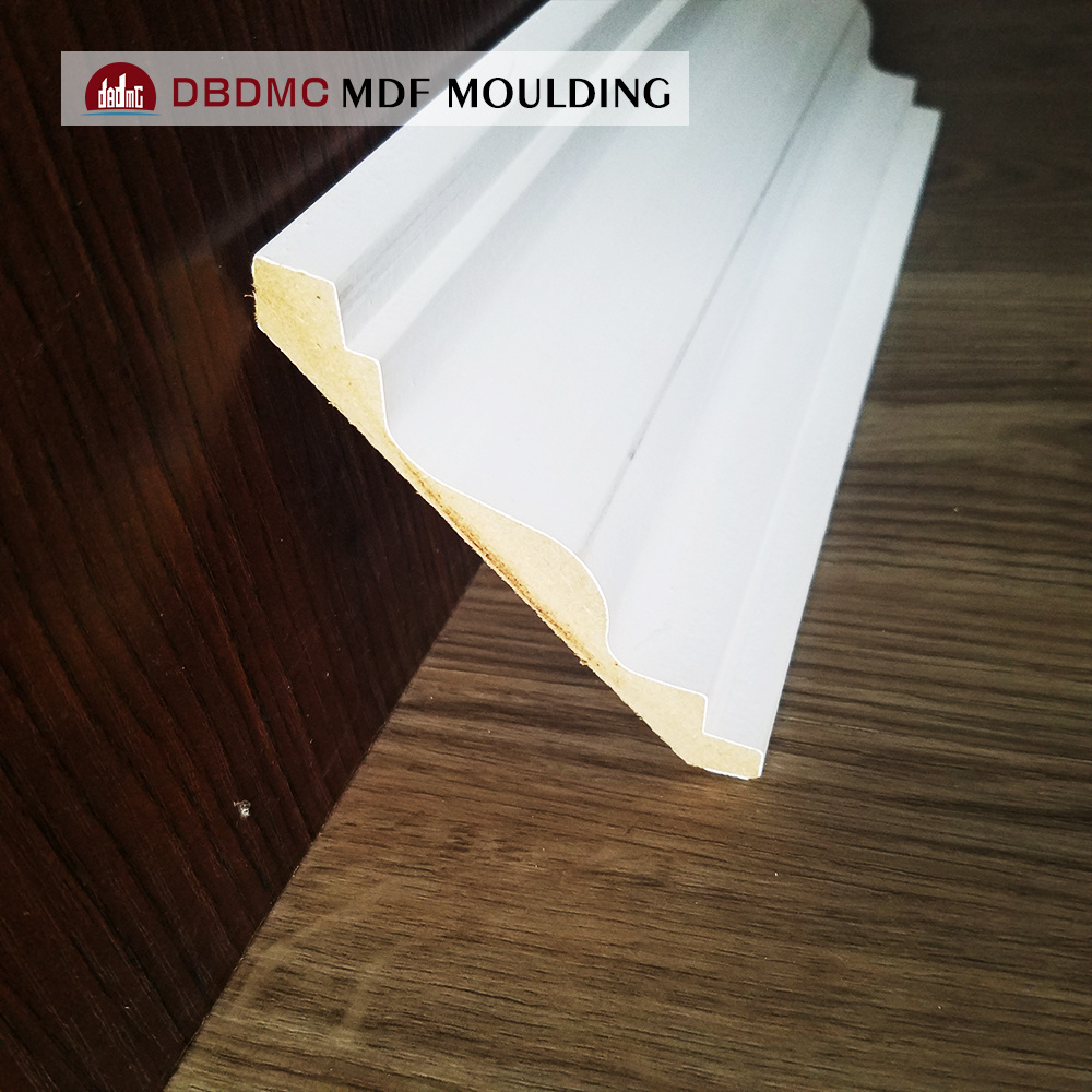 MDF board and pine solid wood ceiling architrave interior decorative moulding