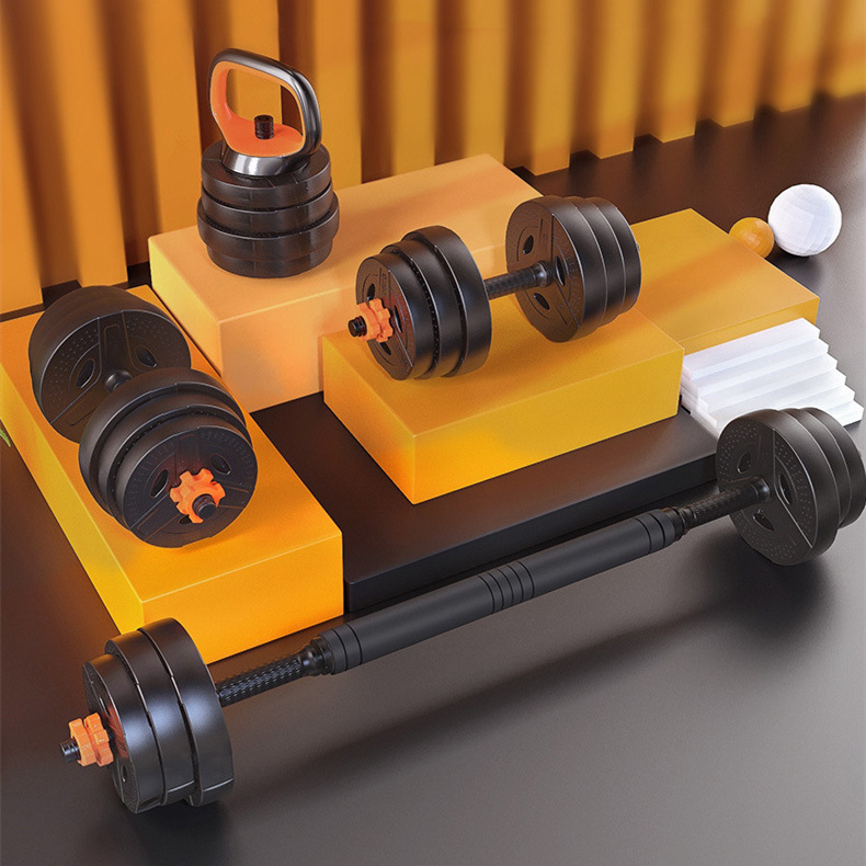 Detachable Multifunction 6-In1 Adjustable Barbell And Bumbbell Dumbbell Barbell Kettlebell barbells dumbbell set