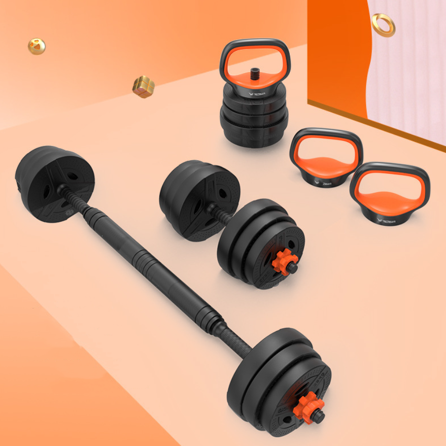 Detachable Multifunction 6-In1 Adjustable Barbell And Bumbbell Dumbbell Barbell Kettlebell barbells dumbbell set