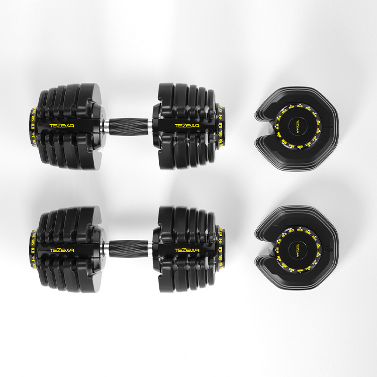 China Factory 2022 Popular Cheap Iron 80 adjustable dumbbell 80lbs With Rack dombells dumbbell set