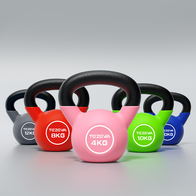 Coated Kettlebell for Strength Weight Training Available in 2kg 4kg 6kg 8kg 10kg 12kg 14kg 16kg 20kg