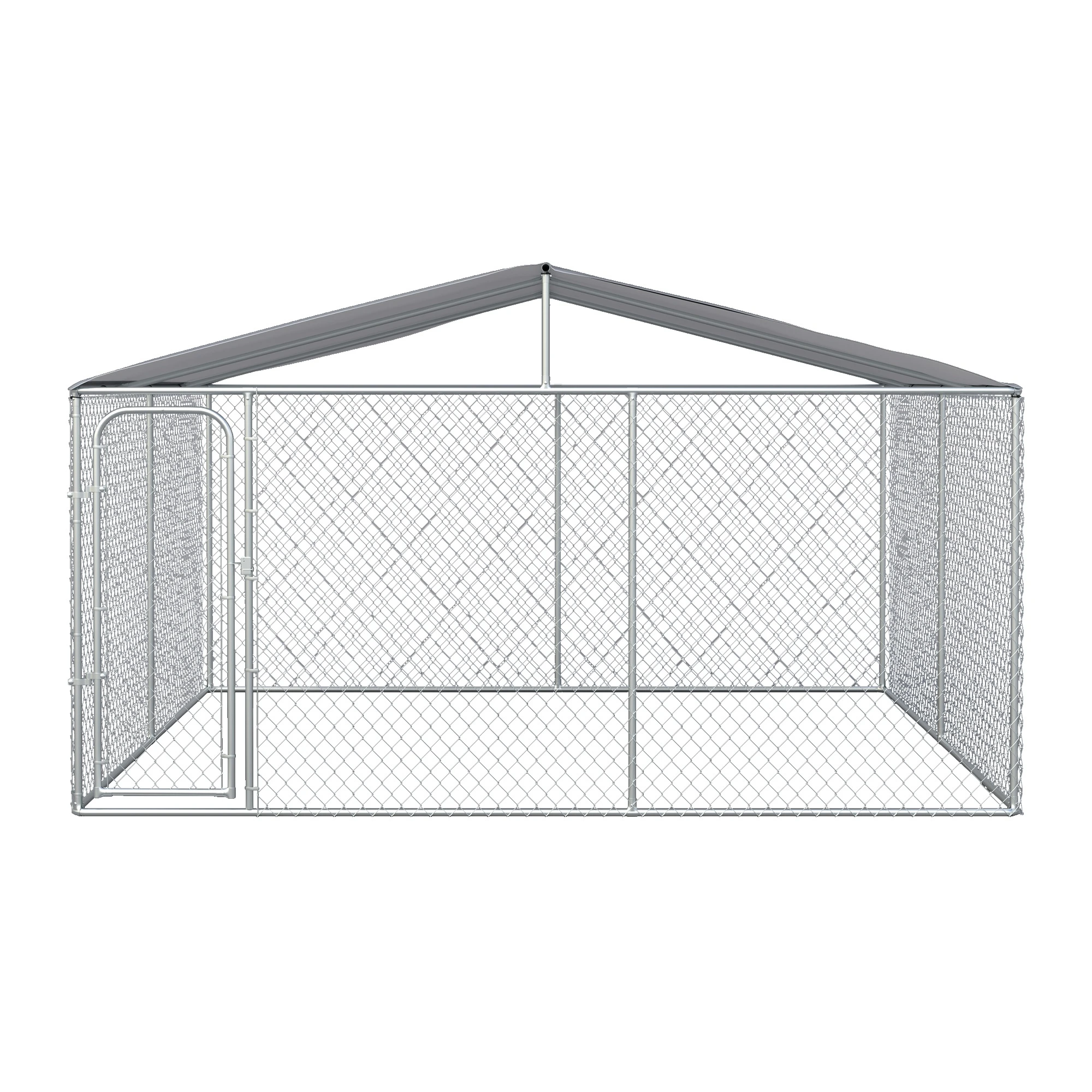 Des Champs Metal Dog Cage with Fabric Roof and Door with Lock DG40 Dog Kennel