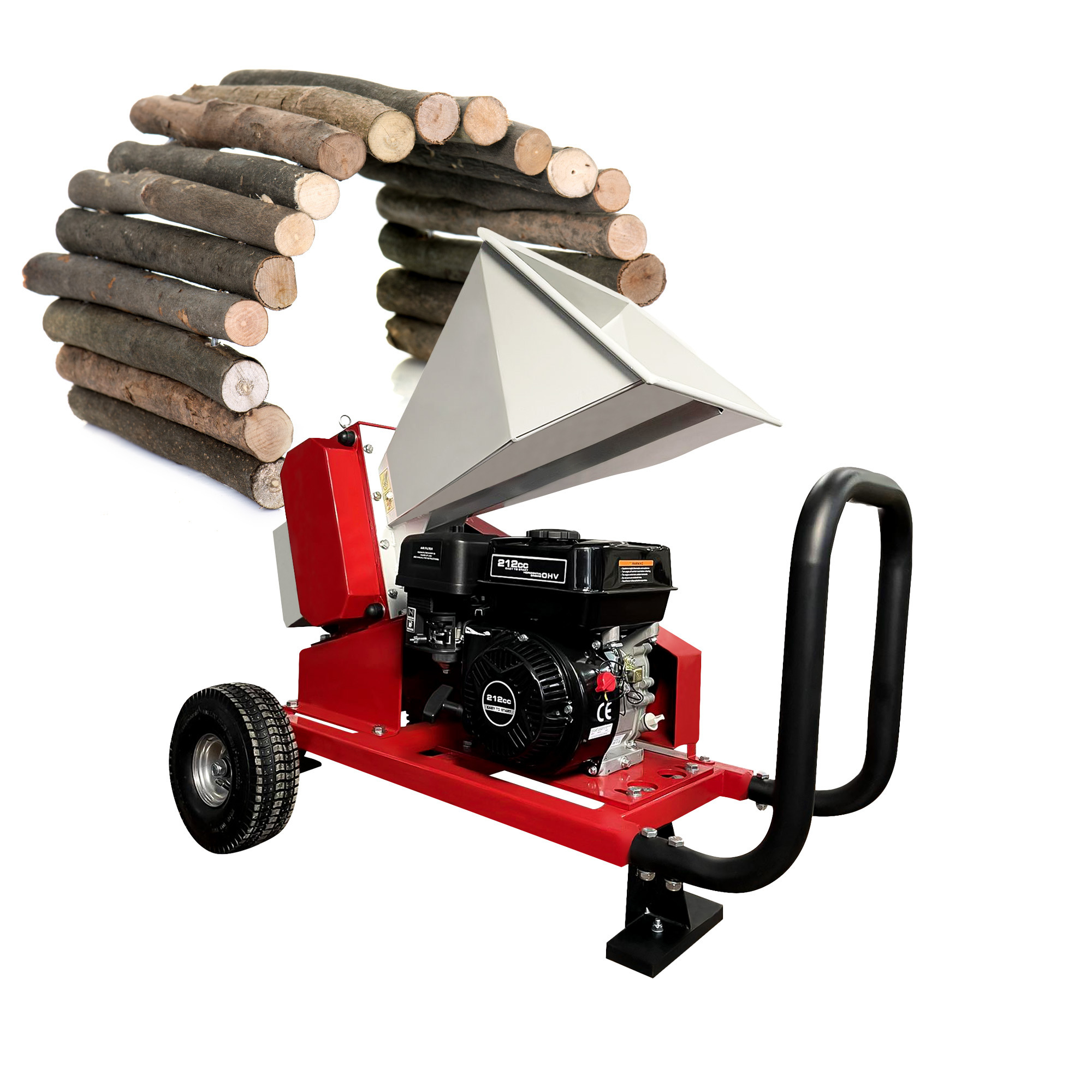 Commercial Grade Wood Chipper DE-60G: Industrial Tree Branch Cutter