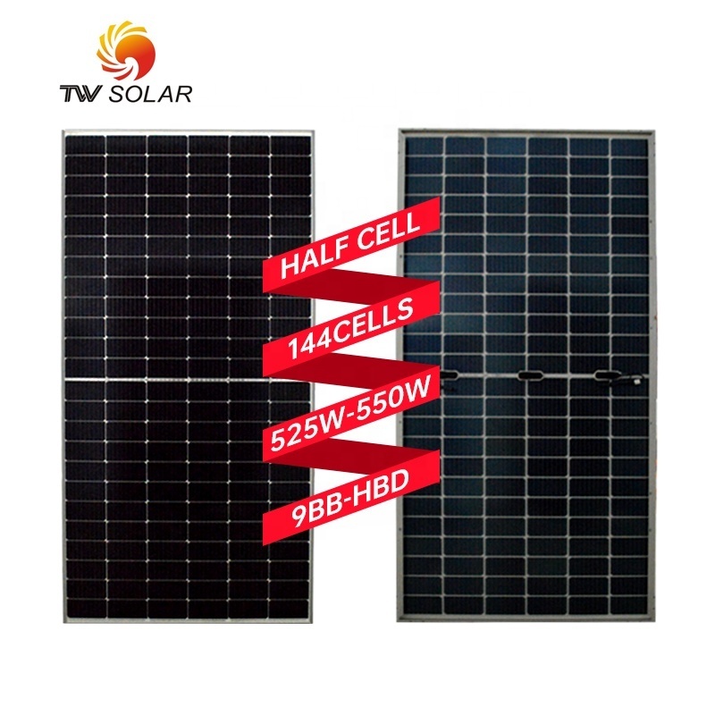 Tongwei T W solar energy products 530W 535W 540W solar panels  have big factory  Mono