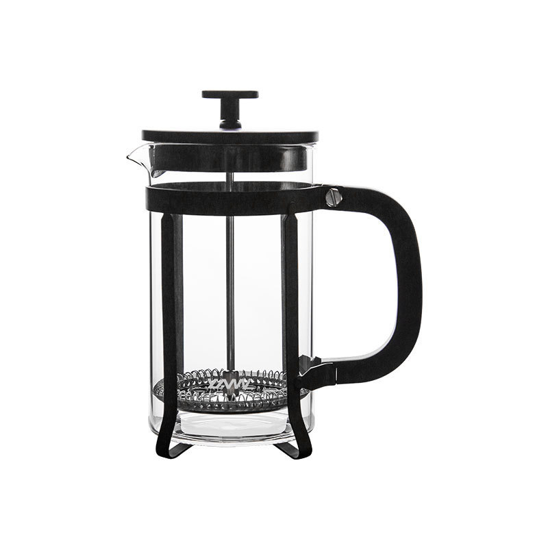 French Press Coffee 304 Grade Stainless Steel Tea Maker with 4 Filter Screens Durable Heat Resistant Borosilicate Glass