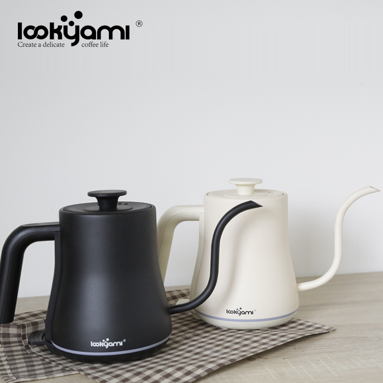 Lookyami Penguin Drip Coffee Portable Electric Water Kettle Black and White Electric Drip Kettle