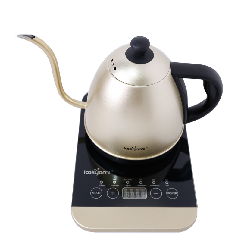 Pour Over Coffee Drip Electric Retro Goose Neck Temperature Control Water Tea Gooseneck Kettle Lookyami Electric Drip Kettle