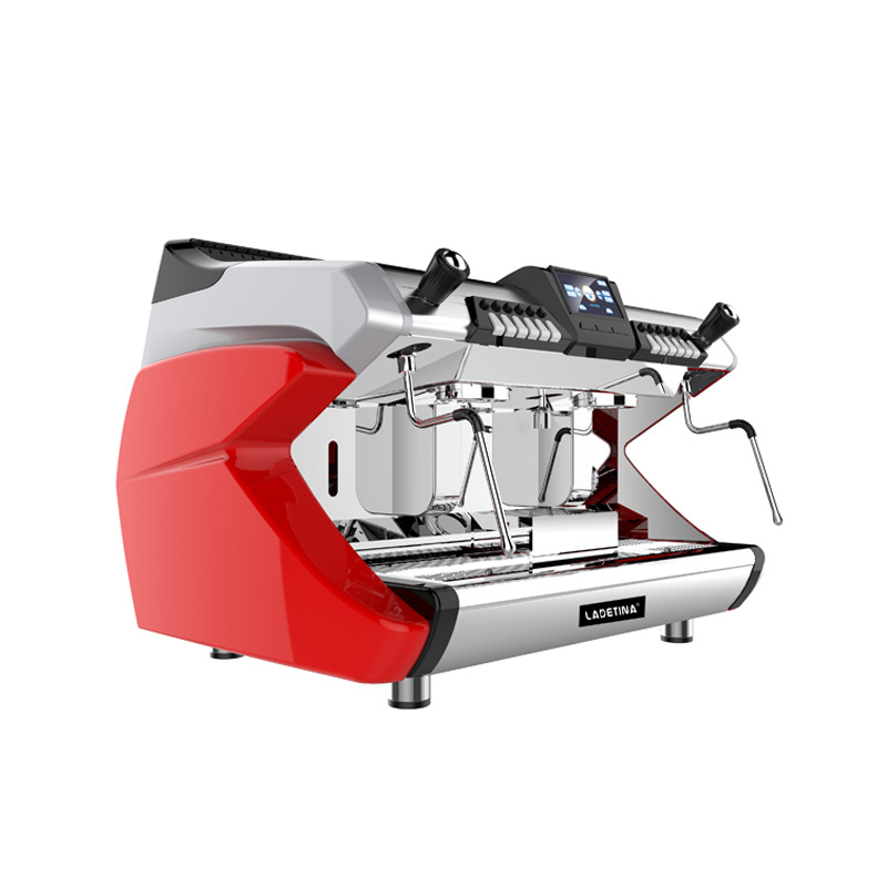 Two Groups Multi Boilers Rotary Pump Semi Automatic Coffee Machine 12L Coffee Machine and Teapresso