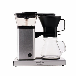 Smart Modern Design Ce Cb Ccc With Led Clock Function 750Ml 5 Capacity Automatic Drip Coffee Tea Maker