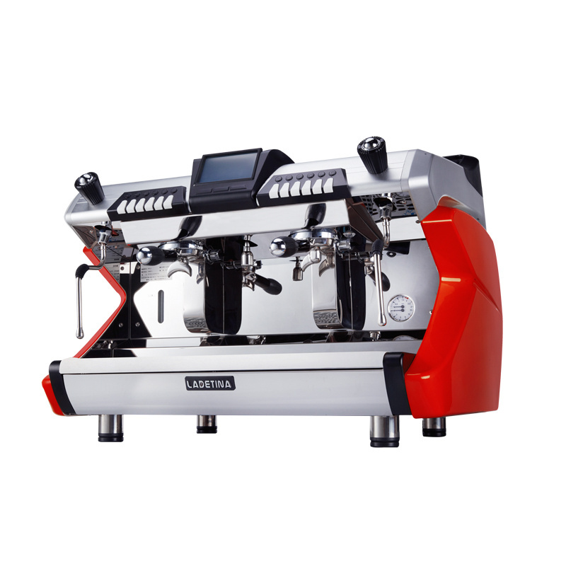 Two Groups Multi Boilers Rotary Pump Semi Automatic Coffee Machine 12L Coffee Machine and Teapresso