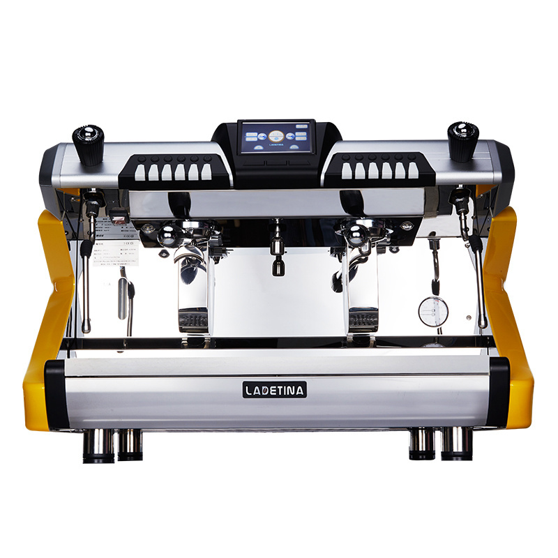 Two Groups Multi Boilers Rotary Pump Semi Automatic Coffee Machine 12L Coffee Machine and Teapresso