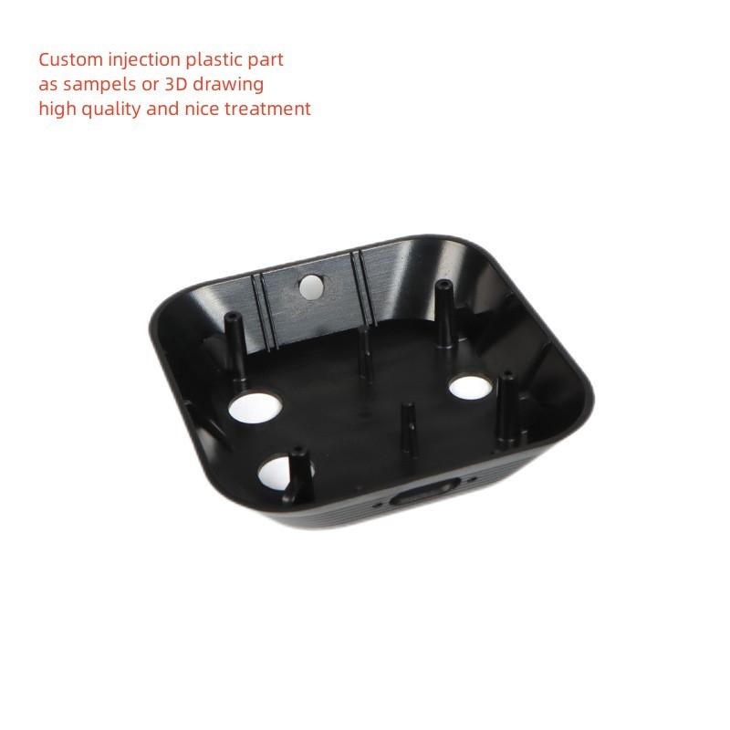 Factory custom plastic cover black color ABS plastic part painted Custom Two Color Plastic Overmolding Injection Molding Parts