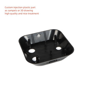 Factory custom plastic cover black color ABS plastic part painted Custom Two Color Plastic Overmolding Injection Molding Parts