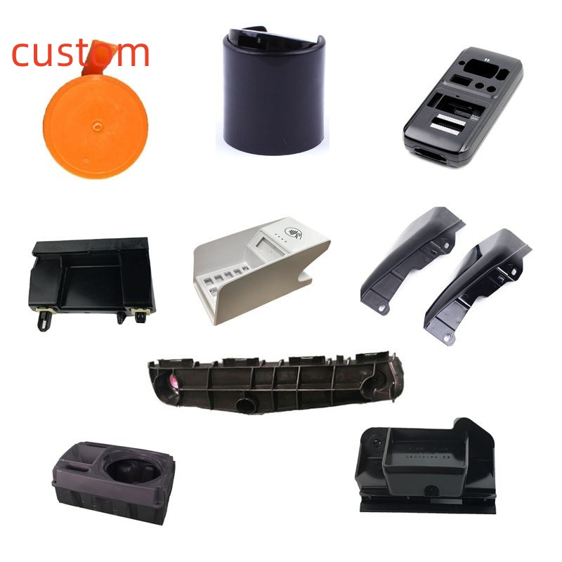 Factory custom plastic cover black color ABS plastic part painted Custom Two Color Plastic Overmolding Injection Molding Parts