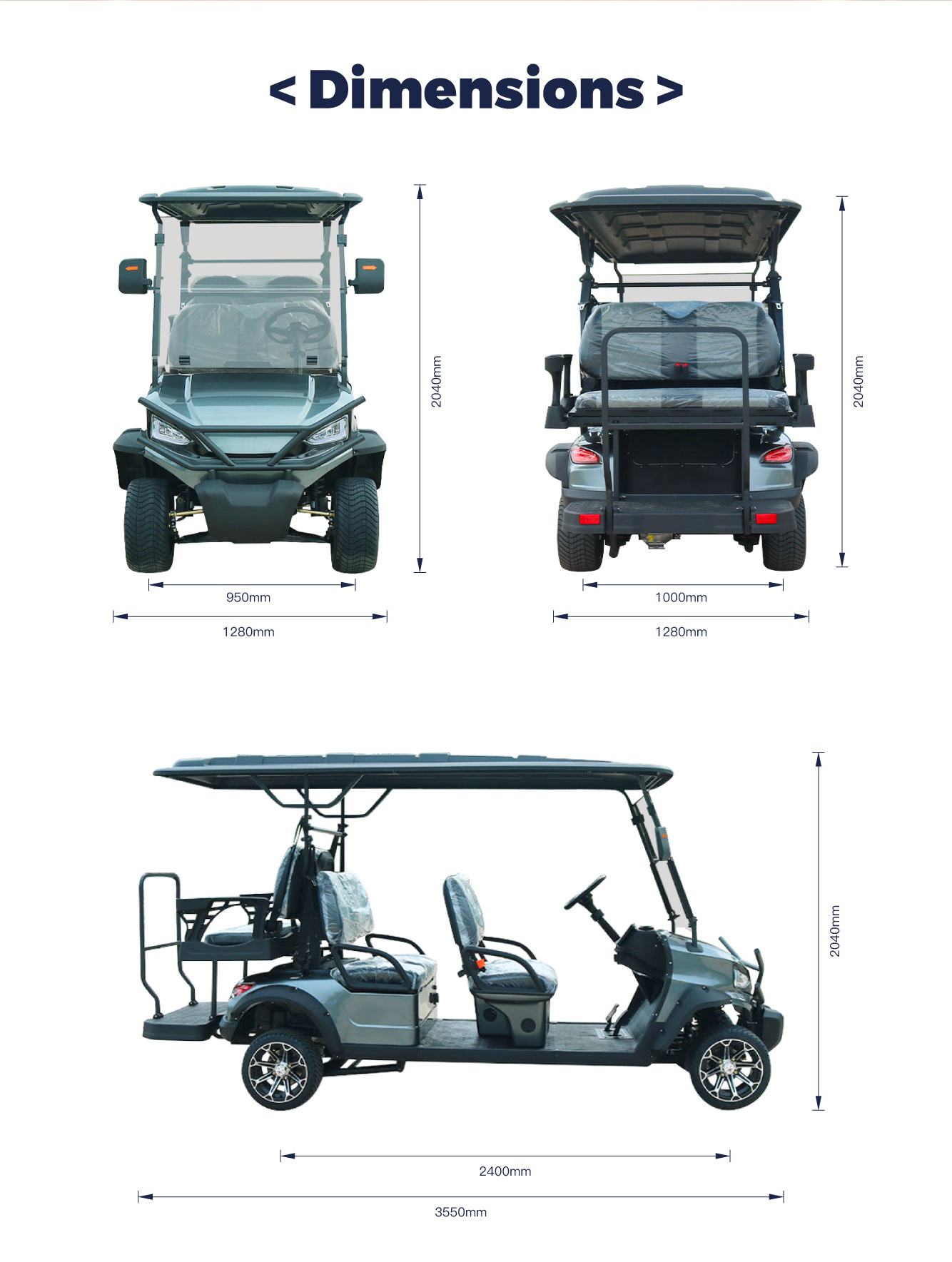 Street Legal Lithium Battery Curtis Controller 2/4/6/8 Seater 48v Utility Electric Golf Cart Carro De Golf Electrico