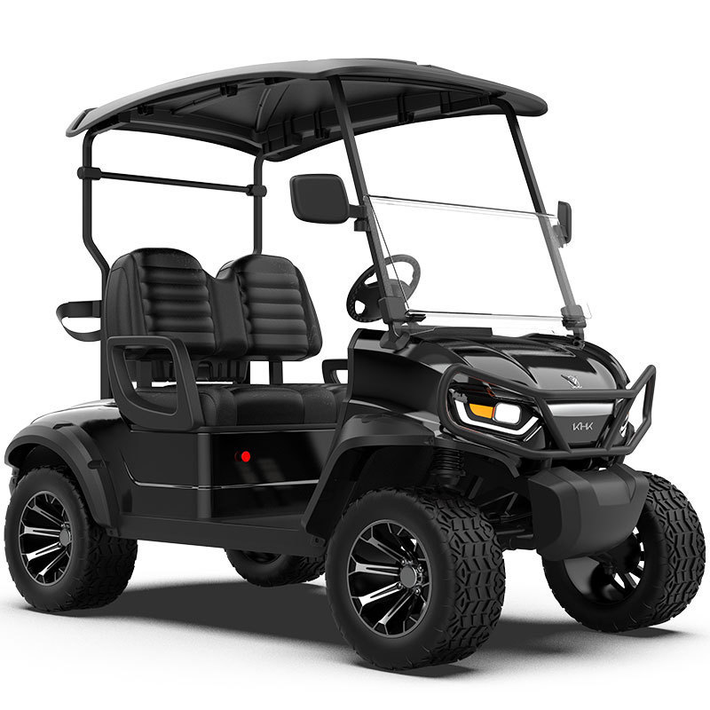 2023 New Pink Black Custom 4 Seat 6 Passenger Club Car Put in Bay Electric Golf Carts with 6 Volt Golf Cart Batteries