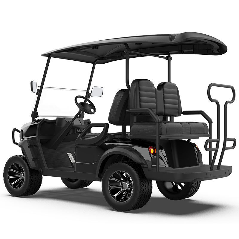 Lifted Electric Golf Cart Electric Golf Carts for Outings New Design 2+2 Seats Black Atv/utv Parts & Accessories CE 48V 3 - 4