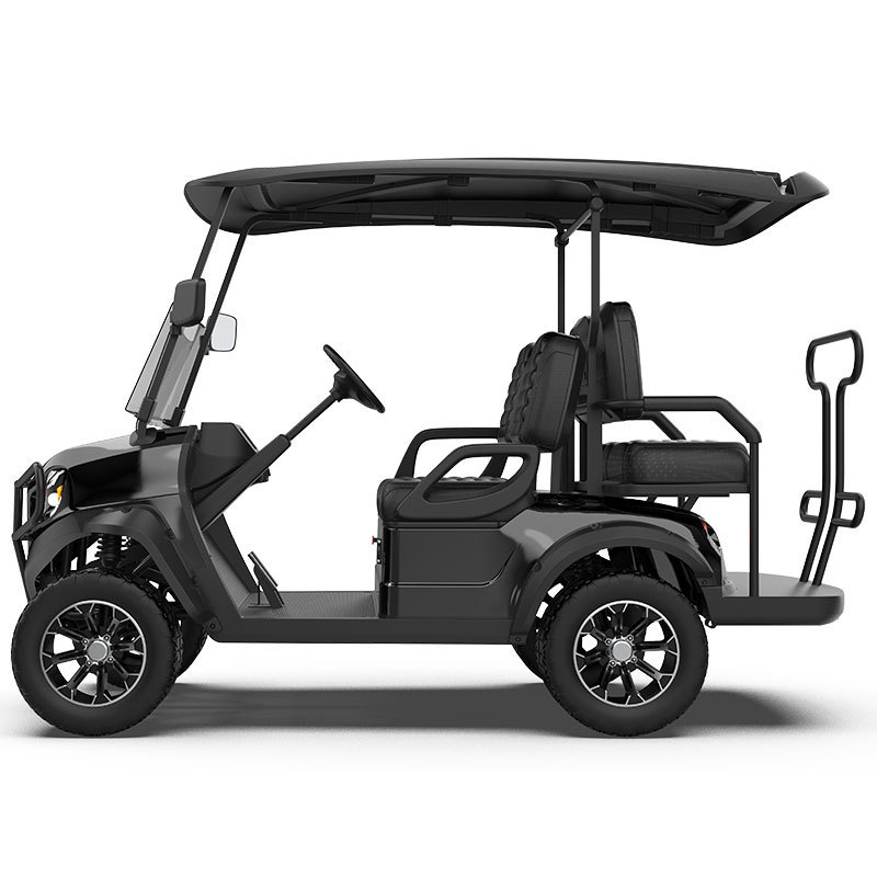 Lifted Electric Golf Cart Electric Golf Carts for Outings New Design 2+2 Seats Black Atv/utv Parts & Accessories CE 48V 3 - 4