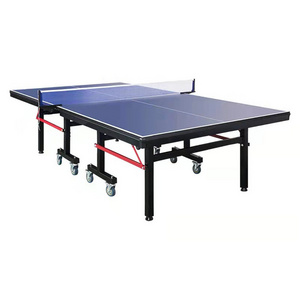 Portable Table Tennis Training  Foldable Indoor Outdoor Oem Fold Up Pingpong Table With Wheels