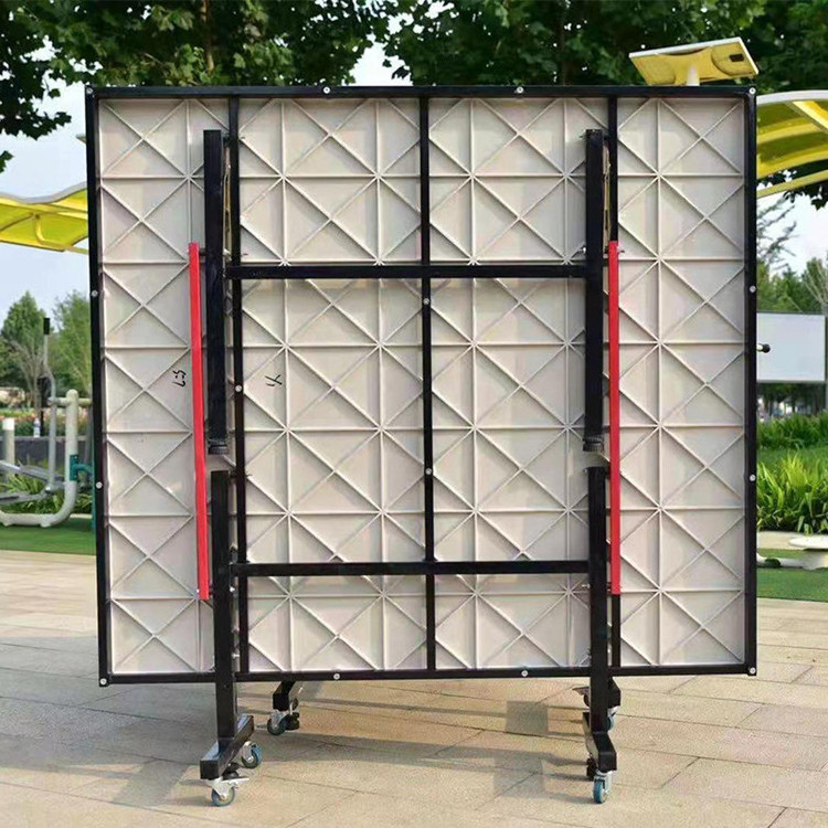 Portable Table Tennis Training  Foldable Indoor Outdoor Oem Fold Up Pingpong Table With Wheels