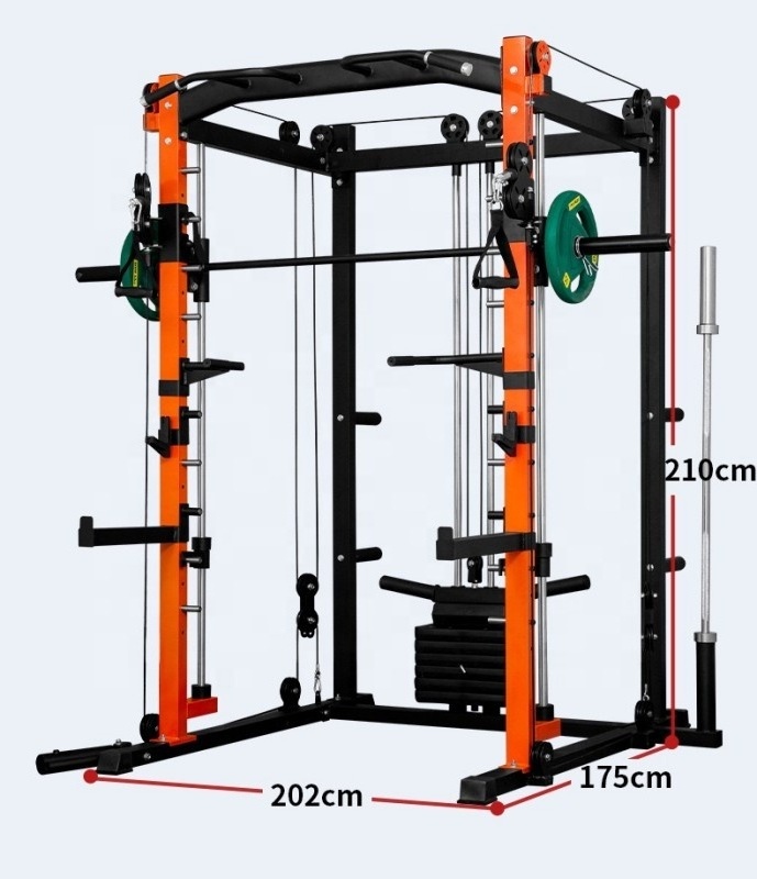 Factory cheap multi gym Fitness equipment household combination multifunctional smith machine