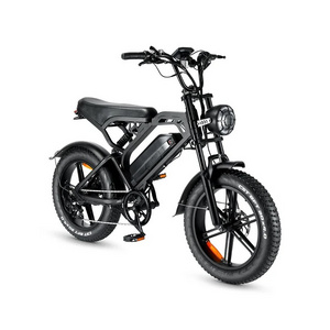 Eu magazijn fatbike V20 zwart 48V 15Ah battery 20inch fat tire 250w New V20 Pro nederland electric bike