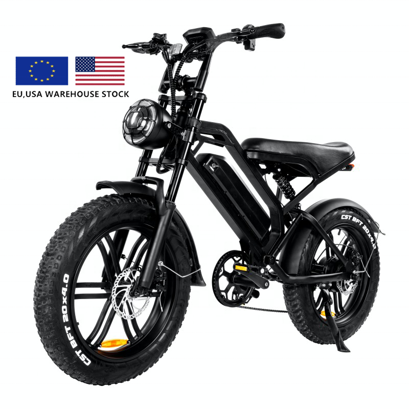 EU USA Warehouse Hot selling Super Electric Bike 73 20inch Ebike 48V 750W Motor 15Ah Battery Fat Tire Electric Bicycle