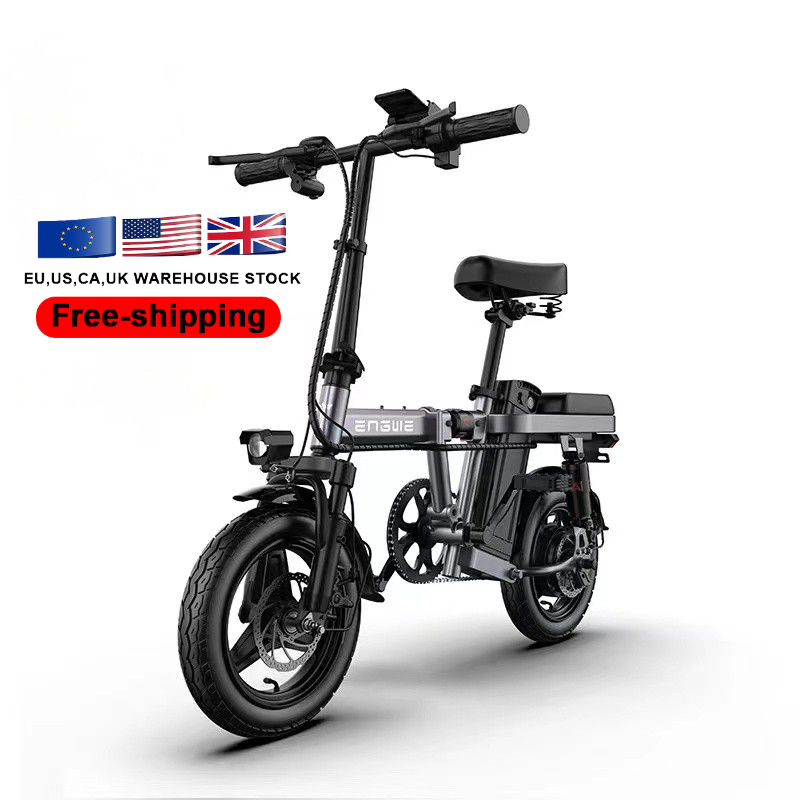 EU/US/UK stock  Free Shipping foldable Velo Electrique E Bike 14 inch cheap Mini Electric Bike Bicycle  ENGWE T14