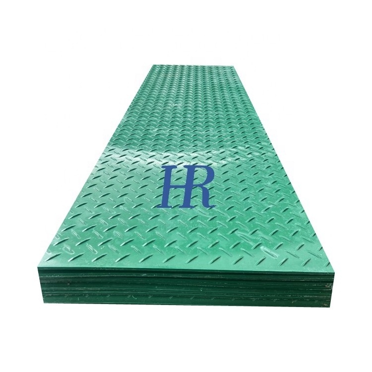 White Black 4x8 ft 15mm 19 mm Heavy Duty Recyclable HDPE Ground Protection Mat For Drilling Rig