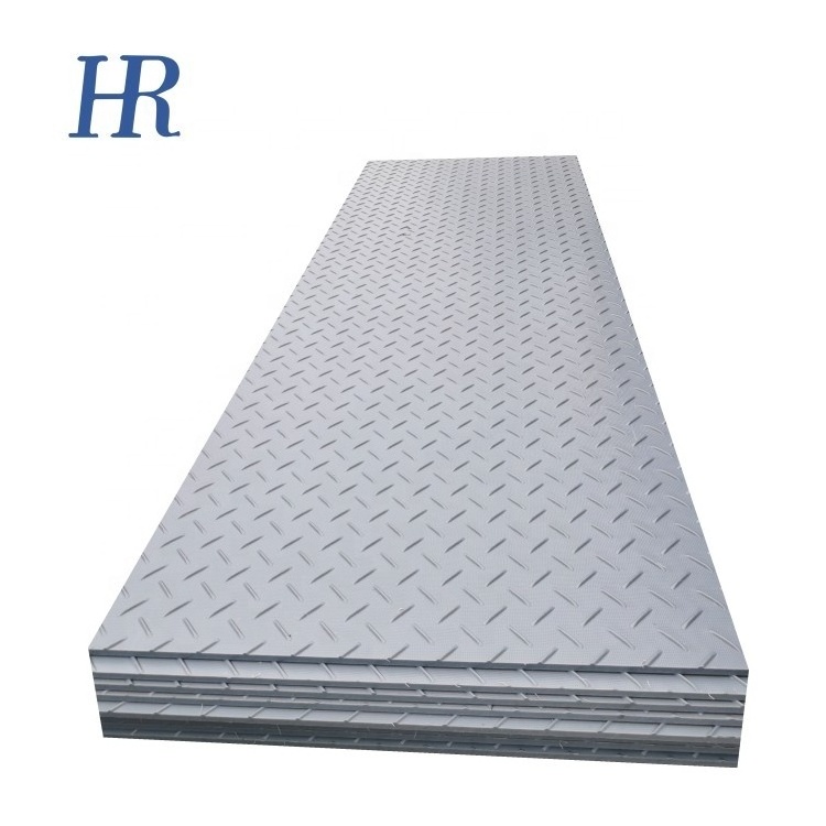 White Black 4x8 ft 15mm 19 mm Heavy Duty Recyclable HDPE Ground Protection Mat For Drilling Rig