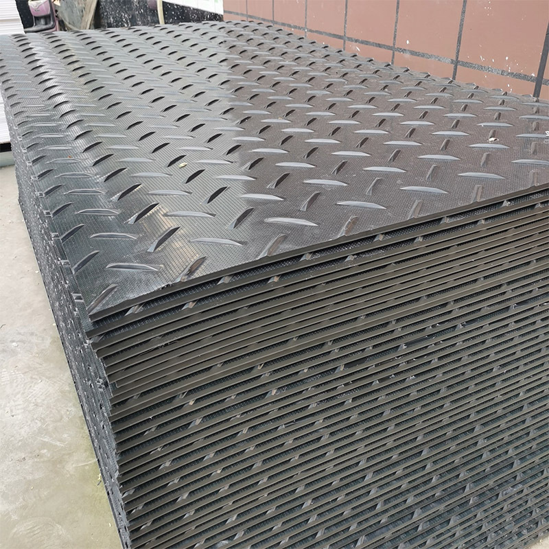 Factory direct sale 1220x2440mm HDPE high density PE plastic ground protection road mat for swamp