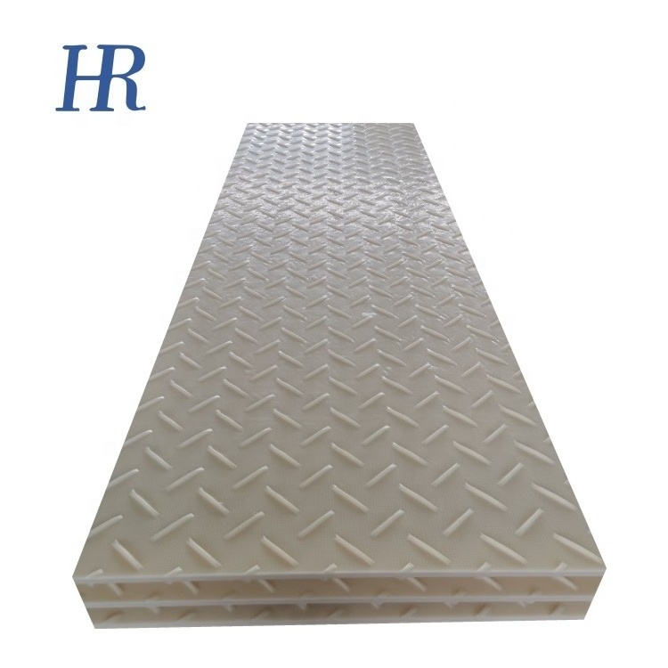 White Black 4x8 ft 15mm 19 mm Heavy Duty Recyclable HDPE Ground Protection Mat For Drilling Rig