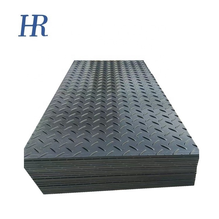 White Black 4x8 ft 15mm 19 mm Heavy Duty Recyclable HDPE Ground Protection Mat For Drilling Rig