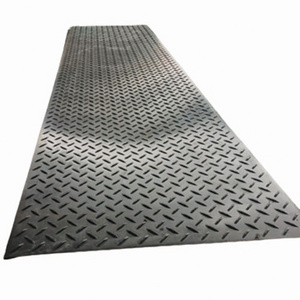 Discount 4x8 ft HDPE high density PE plastic ground protection road mat for swamp