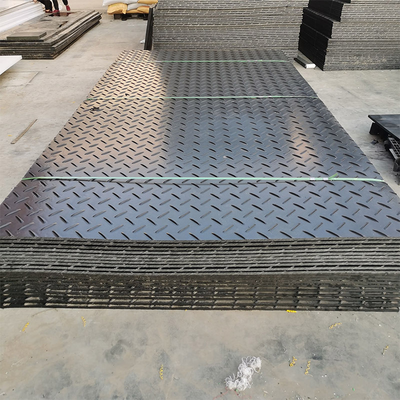 Factory direct sale 1220x2440mm HDPE high density PE plastic ground protection road mat for swamp