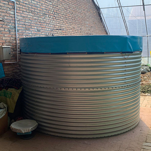 Corrugated Galvanized Steel Sheets Water Storage Tank Panel Price 500 1000 1500 Liter Gallon Steel Rainwater Harvesting Tanks