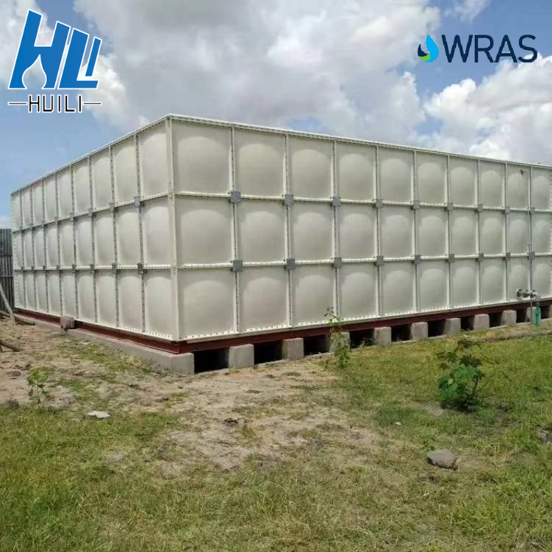 Hot Sale GRP FRP SMC Fiberglass Panel Square Big Large Rain Water Storage Tank Cheap Price 10000 50000 Litre Sectional Tank