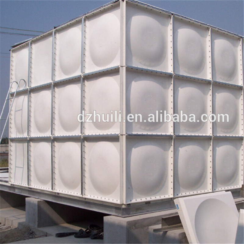 Factory Selling Large Sectional Water Tank 100000 Liter FRP Water Storage Tank Fiberglass Rectangular GRP Water Tank