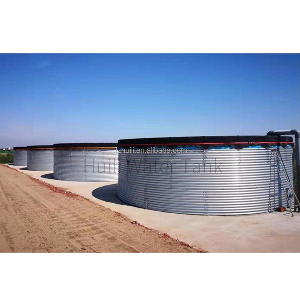 Corrugated Galvanized Steel Sheets Water Storage Tank Panel Price 500 1000 1500 Liter Gallon Steel Rainwater Harvesting Tanks