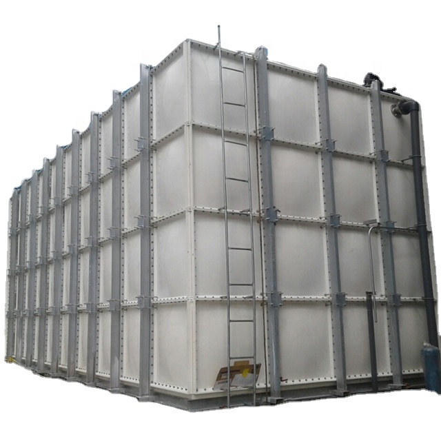 Hot Sale GRP FRP SMC Fiberglass Panel Square Big Large Rain Water Storage Tank Cheap Price 10000 50000 Litre Sectional Tank