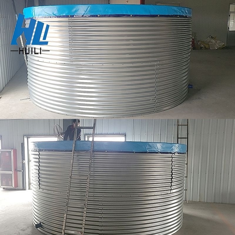 Rainwater Collection Tank Round Water Tank Galvanized Corrugated Steel Tank Round Water Treatment Machinery