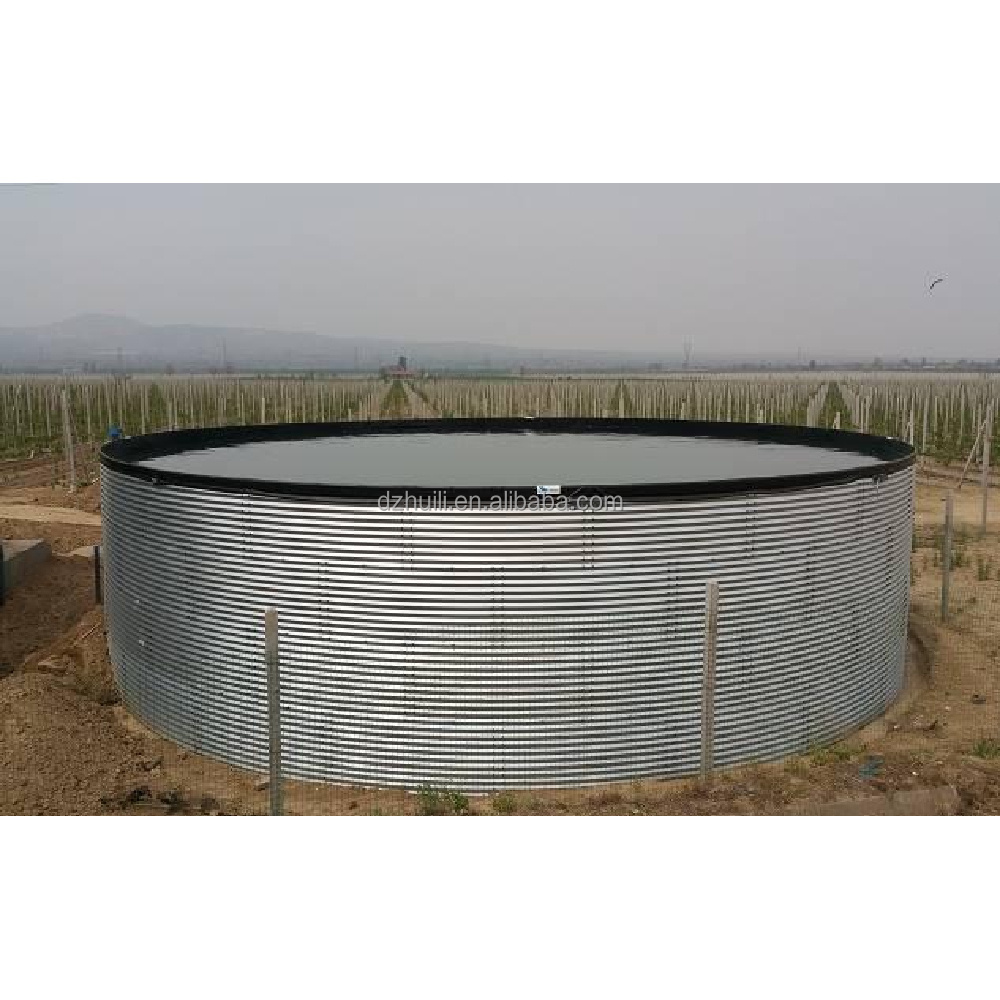 Galvanized Steel Corrugated Steel Tank for Irrigation Fire Fighting Fish Farm Custom Modular Cylinder Steel Water Tank Price